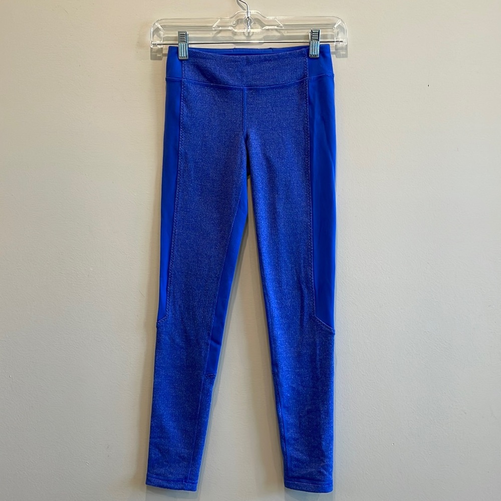 IVIVVIA by LULULEMON Train for the Game herringbone girls leggings SZ 10 (girls)